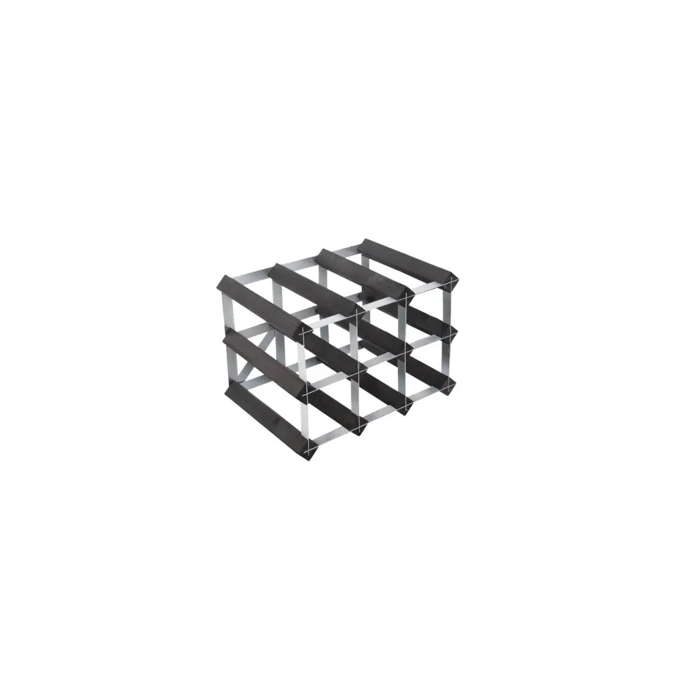 Traditional Wine Rack Traditionel Vinreol 9 flasker sort ask