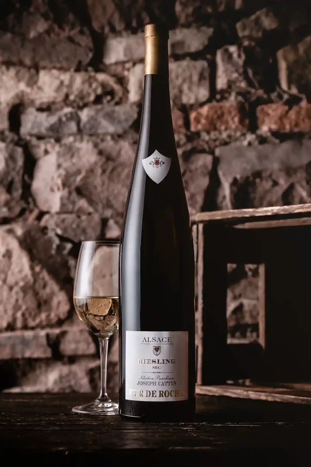 Joseph Cattin Pur de Roche riesling hvidvin tør