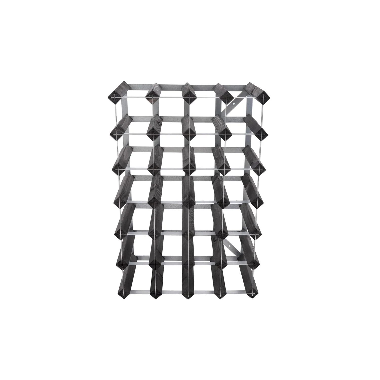 VinoSupremo Traditionel vinreol 30 flasker sort ask
