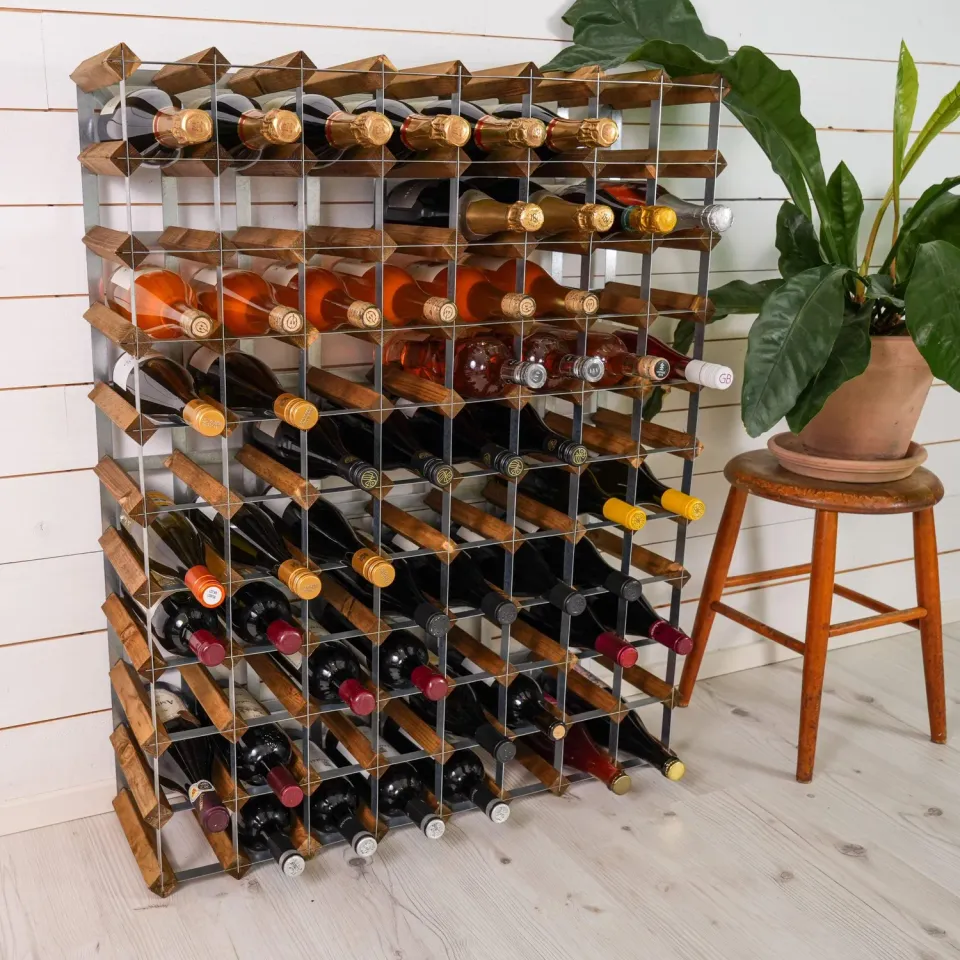 Traditional Wine Rack Traditionel Vinreol 90 flasker Lys eg Saml selv