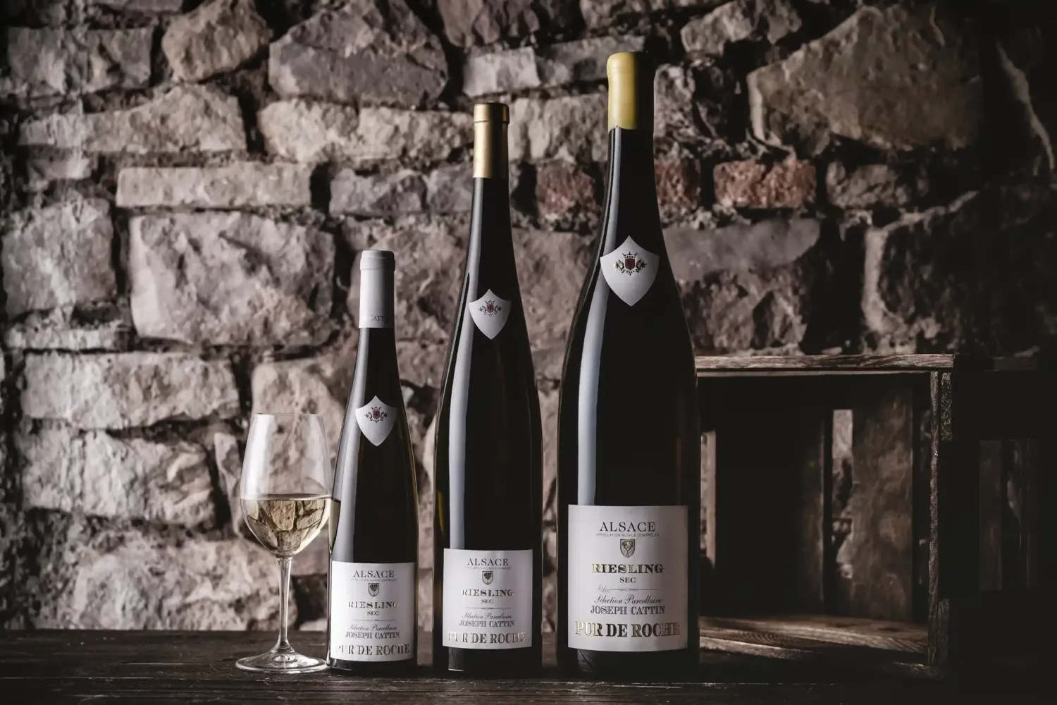 Joseph Cattin Pur de Roche riesling hvidvin tør