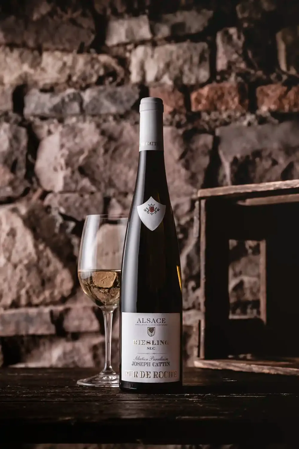 Joseph Cattin Pur de Roche riesling hvidvin tør