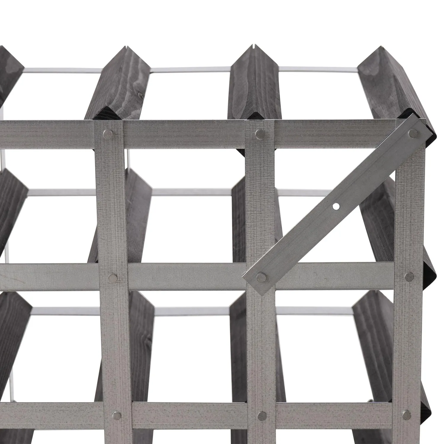 Traditional Wine Rack Traditionel Vinreol 9 flasker sort ask