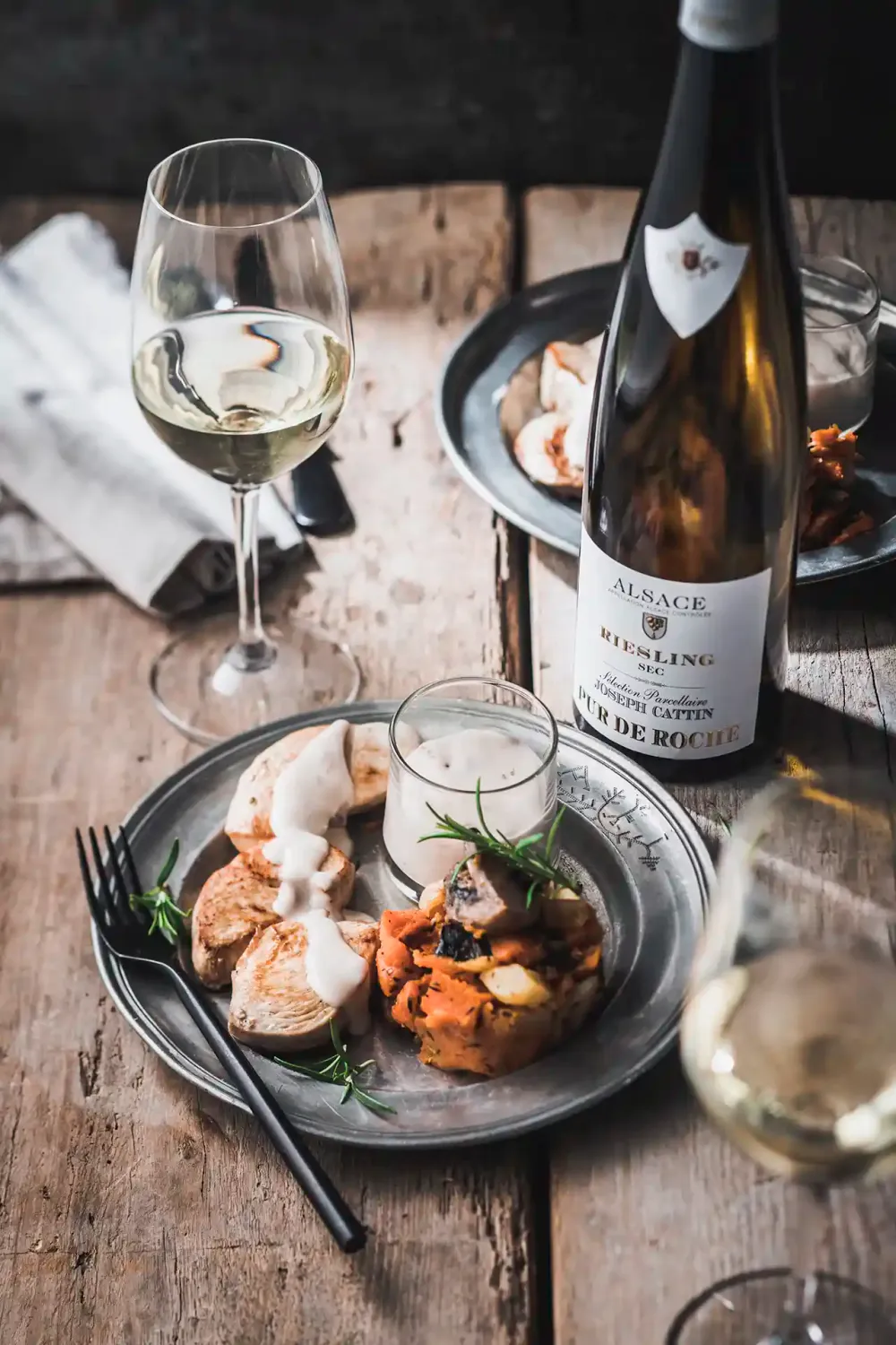 Joseph Cattin Pur de Roche riesling hvidvin tør