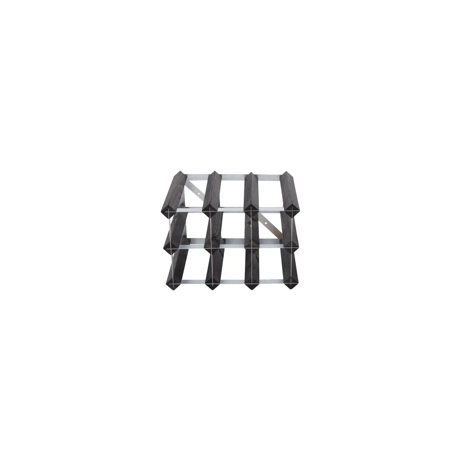 Traditional Wine Rack Traditionel Vinreol 9 flasker sort ask