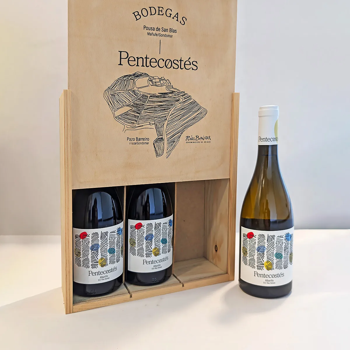Bodegas Pentecostés Albariño hvidvin 75 cl 100% Albariño