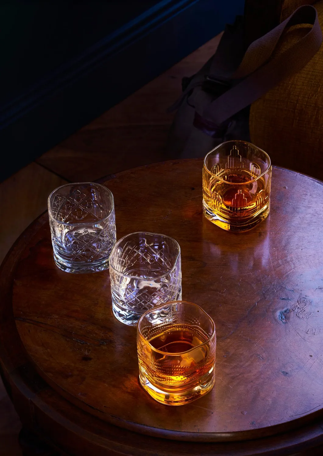La Rochère Dandy whiskeyglas 4 stk 30 cl presset glas